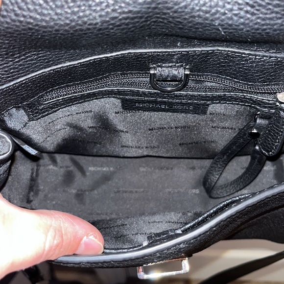 Michael Kors Bristol Flower Metal Studded Leather Crossbody - Picture 3 of 5